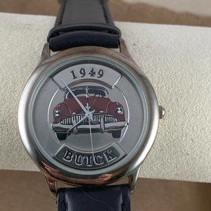 Vintage Fossil/Relic 3D 1949 Buick Red Stainless Steel Watch